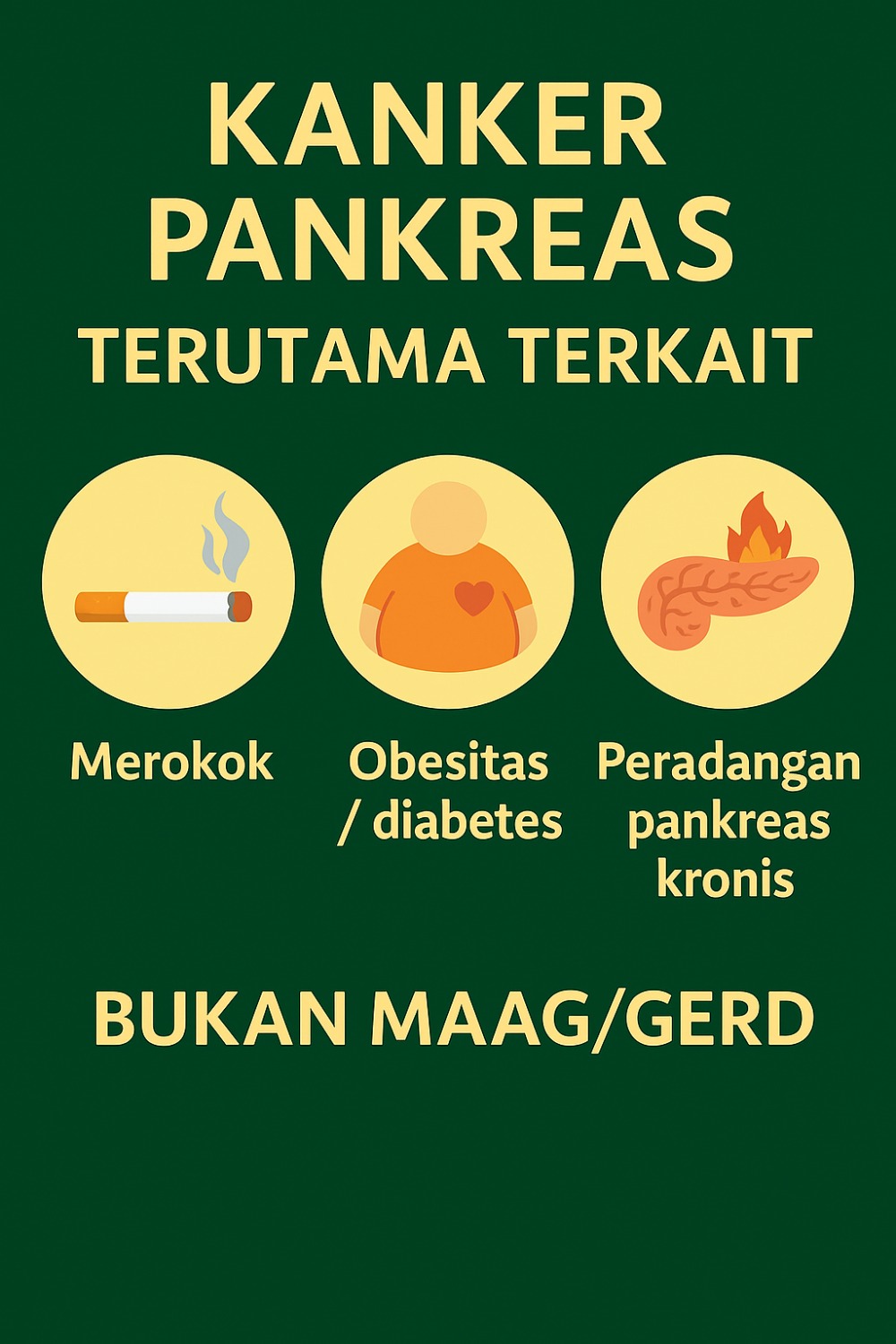 Apakah “maag” (gastritis/GERD) menyebabkan kanker pankreas? Apakah “maag” (gastritis/GERD) menyebabkan kanker pankreas?