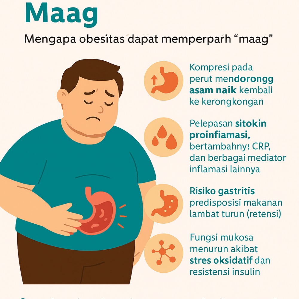 Obesitas & “Maag”: Hubungan Keduanya dan Cara Menanganinya Obesitas & “Maag”: Hubungan Keduanya dan Cara Menanganinya