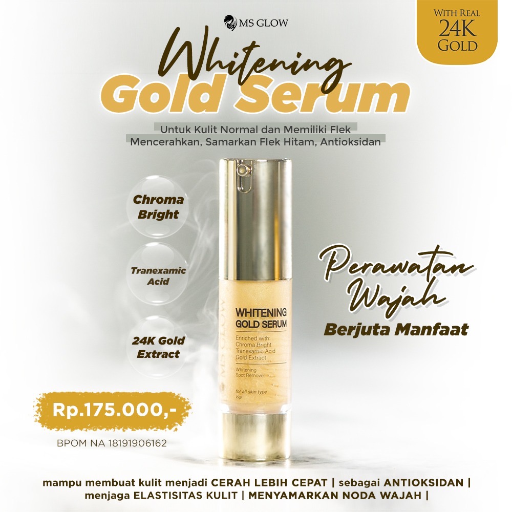 Wajib Tahu! Cara Pemakaian Whitening Gold Serum MS Glow yang Tepat Wajib Tahu! Cara Pemakaian Whitening Gold Serum MS Glow yang Tepat