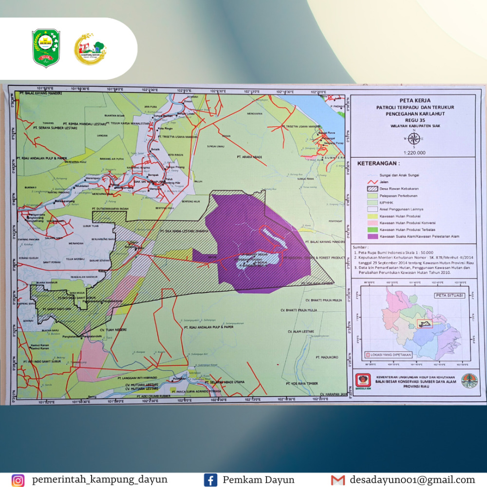 Peta Wilayah Patroli Terpadu Dan Terukur Kampung Dayun