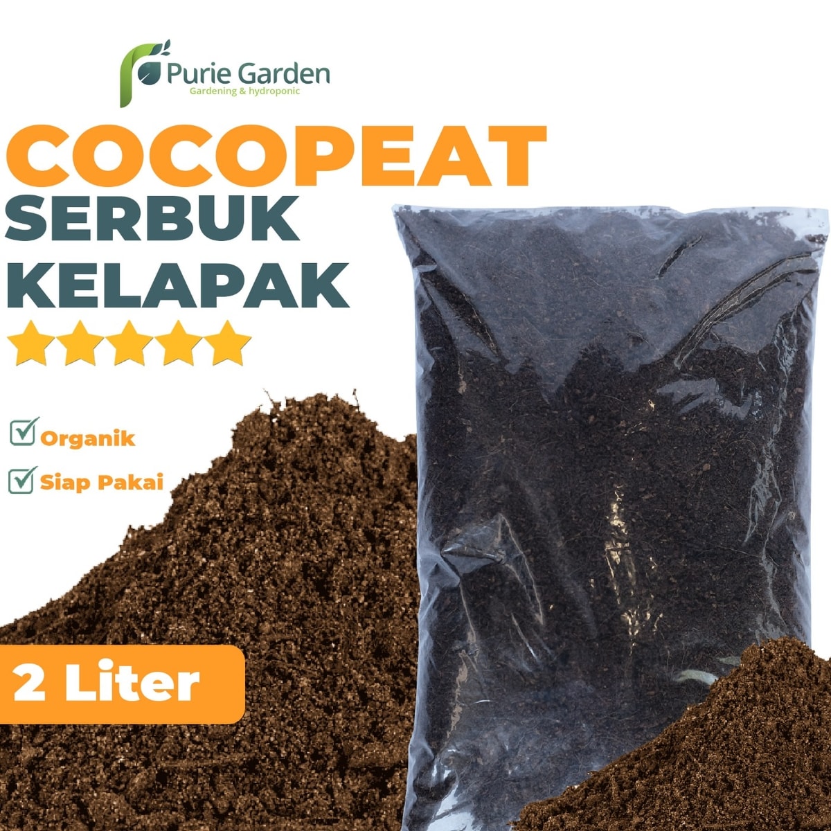 Media Tanam Cocopeat Sabut Serabut Kelapa L Purie Garden