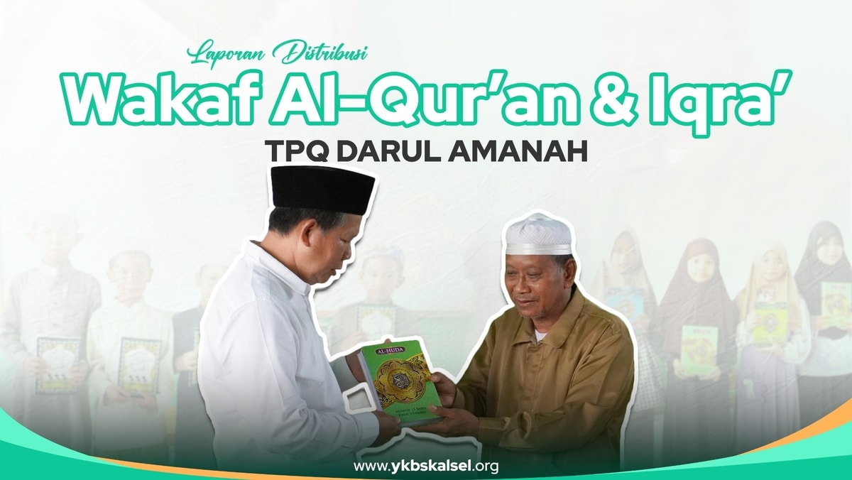 Distribusi Wakaf Al-Qur'an & Iqra' - 12 Februari 2026 Distribusi Wakaf Al-Qur'an & Iqra' - 12 Februari 2026