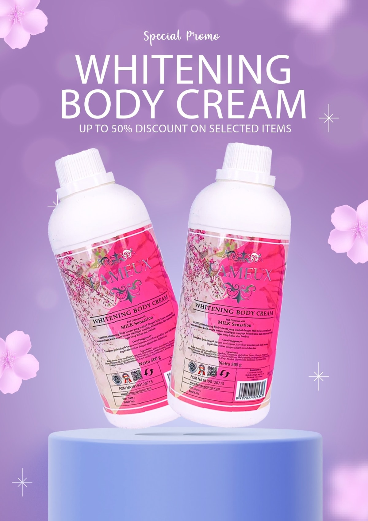 Fameux Whitening Body Cream