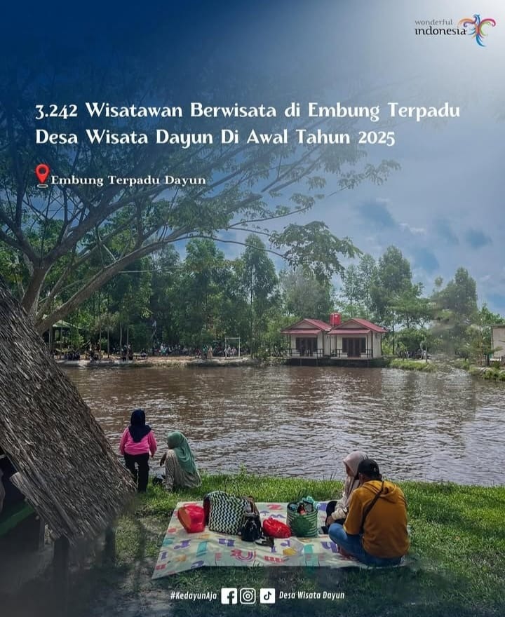 Jumlah Wisatawan di Awal Tahun 2025 di Embung Terpadu Dayun Jumlah Wisatawan di Awal Tahun 2025 di Embung Terpadu Dayun