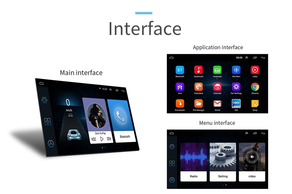 interface tampilan yang modern