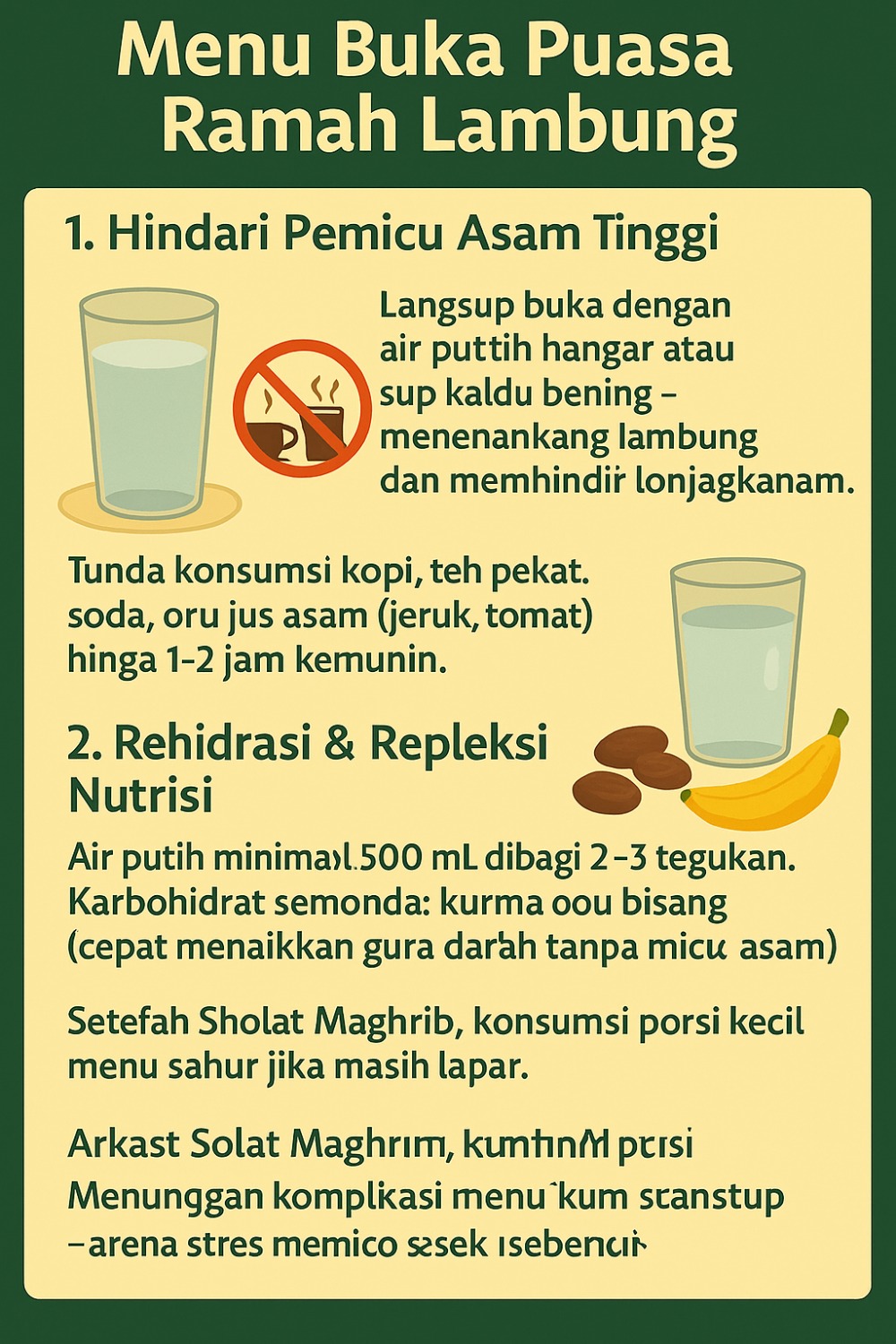 Tips Berpuasa Bagi Penderita Maag
