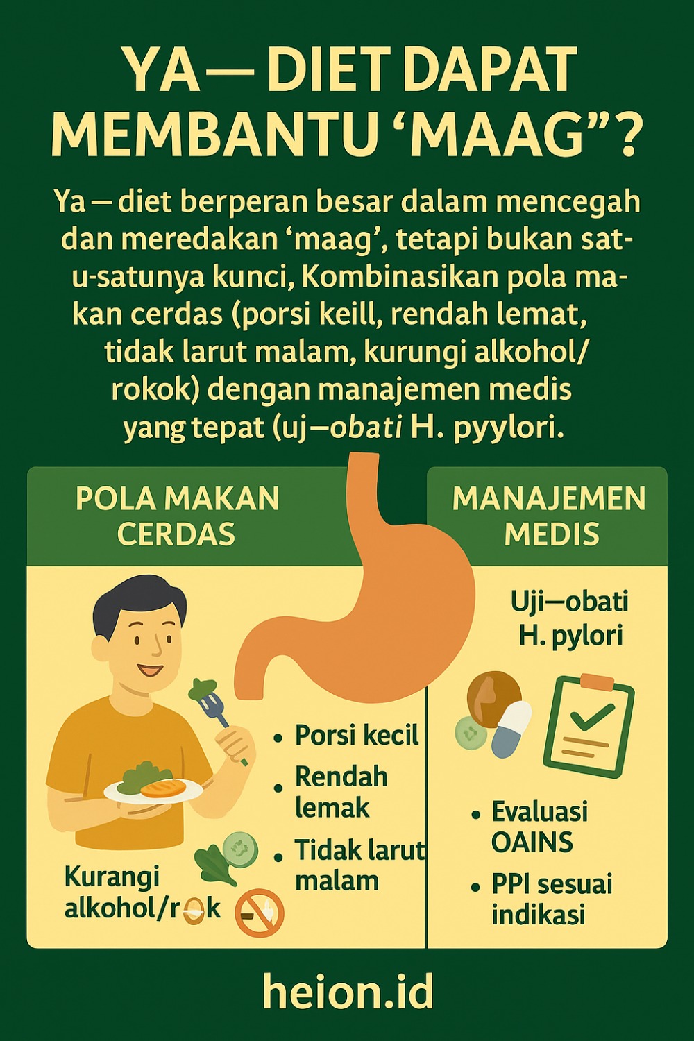 Apakah diet bisa mencegah “maag” atau justru memperparah?