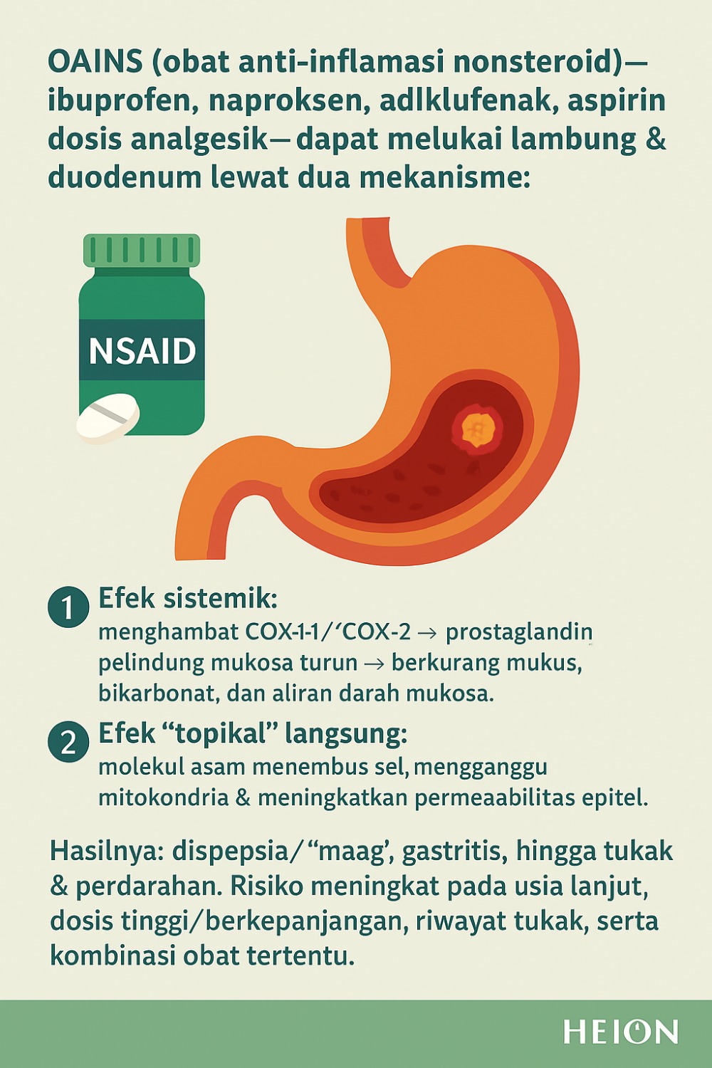 Kenapa OAINS dan Kortikosteroid Bisa Menyebabkan “Maag”?