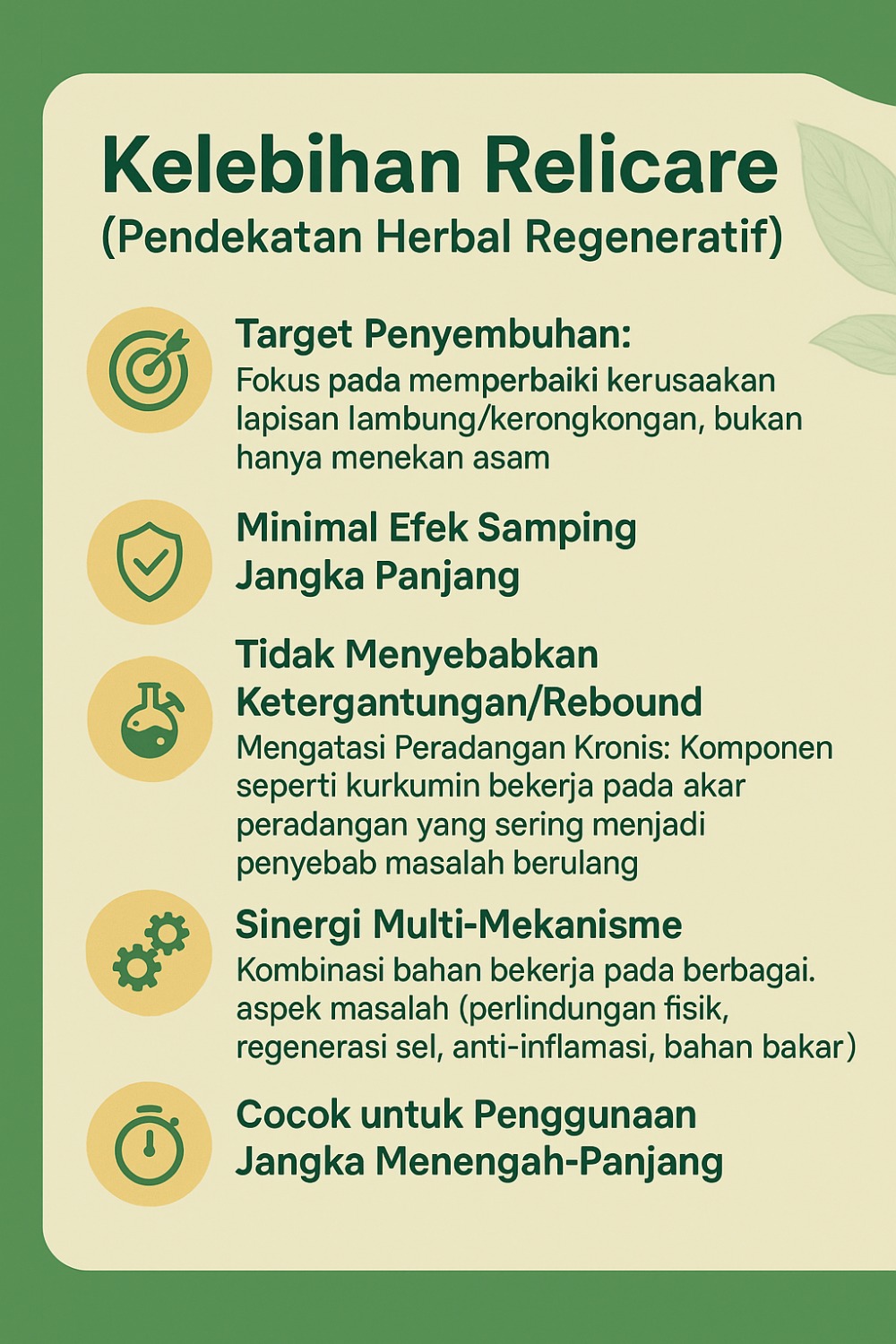 Kelebihan Relicare