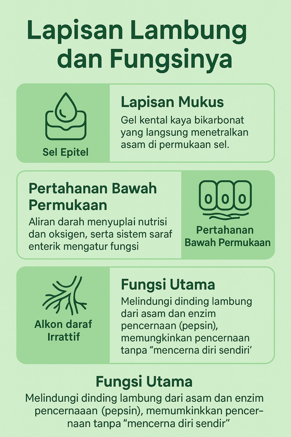 Lapisan Lambung dan Fungsinya
