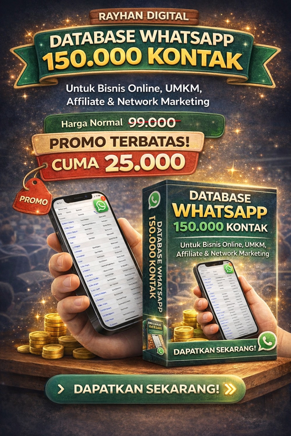 Klik Gambar Untuk Akses Database 150 ribu kontak WhatsApp