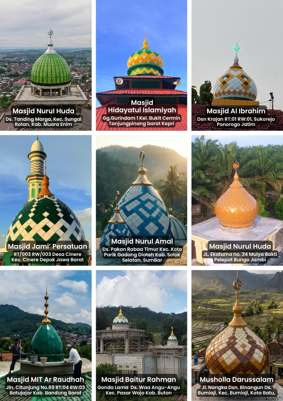 Proyek Fabrikasi Kubah Masjid 2