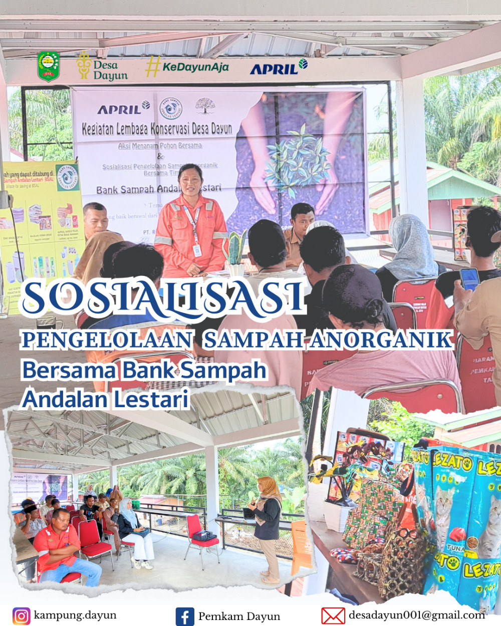 Sosialisasi Pengelolaan Sampah Anorganik Bersama Bank Sampah Andalan