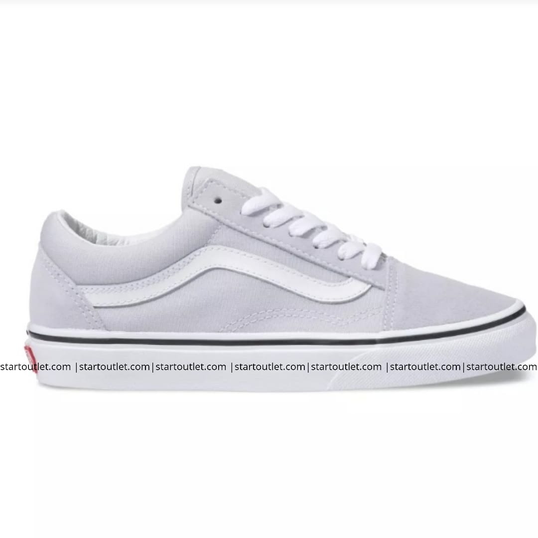 gray dawn true white old skool vans