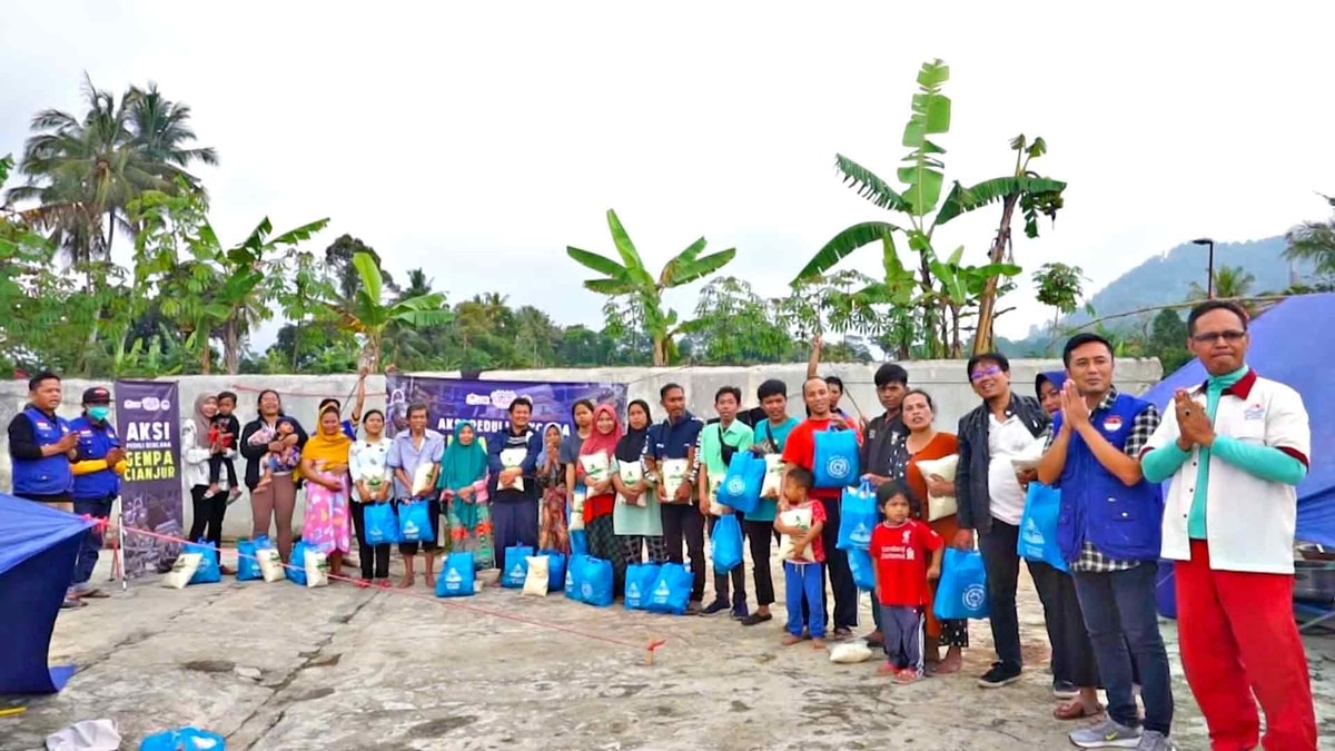 Laporan Pendistribusian Bantuan untuk Pengungsi Musibah Gempa di Cianjur