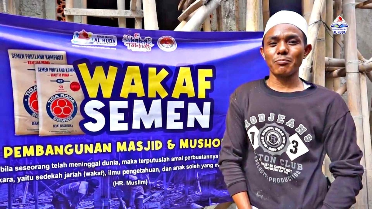 Raih Pahala Jariyah Dengan Wakaf Semen Pembangunan Masjid