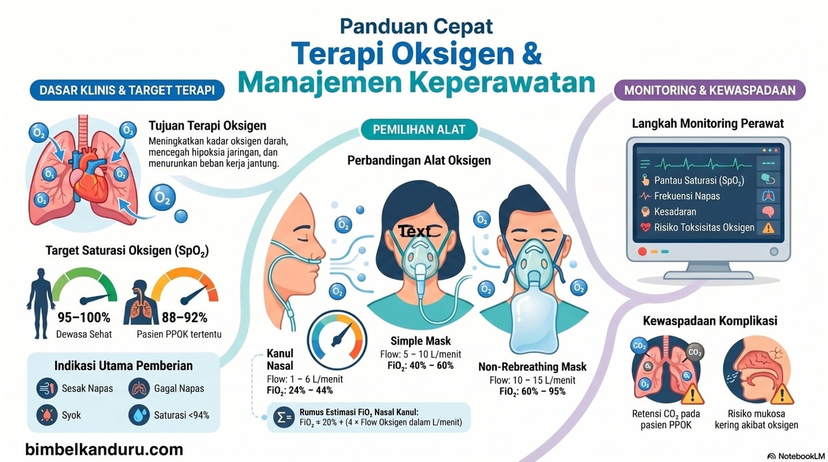 Cara Pemberian Oksigen pada Pasien: Jenis Alat, Indikasi, Kontraindikasi, dan Penentuan Dosis