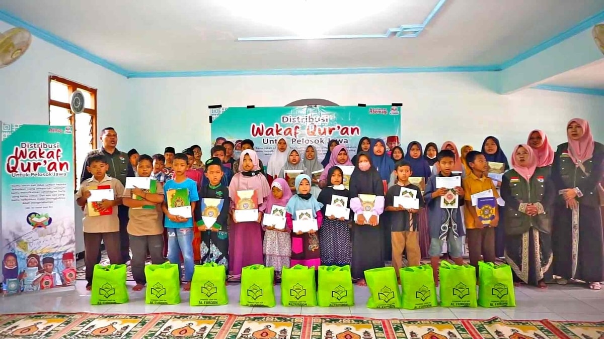 Laporan Wakaf Al-Qur'an ke TPA Nurul Ikhlas di Gunung Kidul