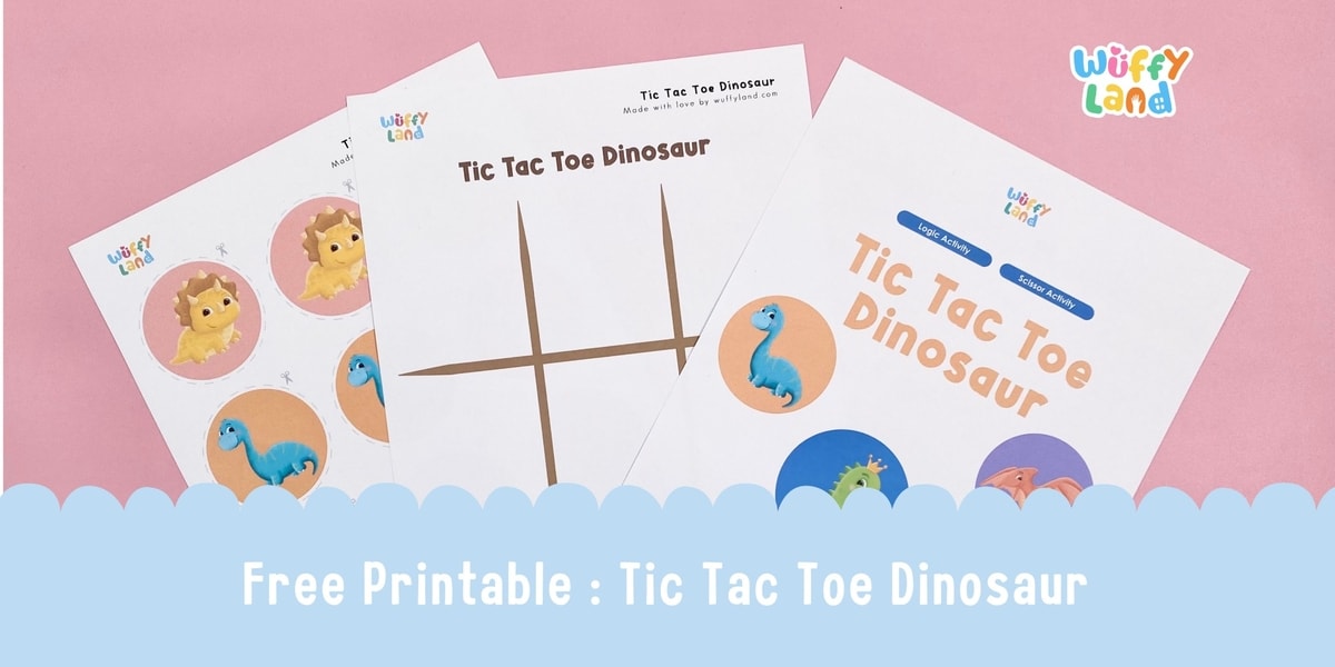 Free Printable - Tic Tac Toe Dinosaur