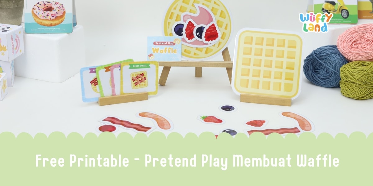 Free Printable - Pretend Play Membuat Waffle
