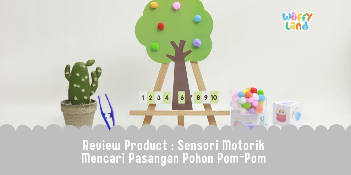 Sensory Motorik - Mencari Pasangan Pohon Pom-Pom