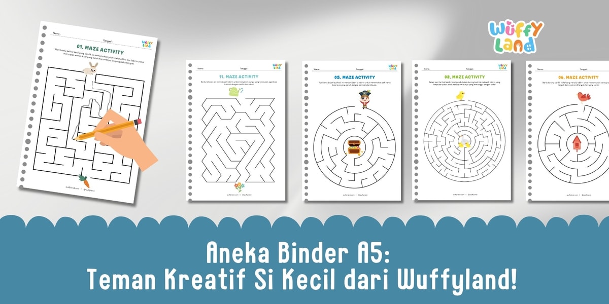 Aneka Binder A5: Teman Kreatif Si Kecil dari Wuffyland!