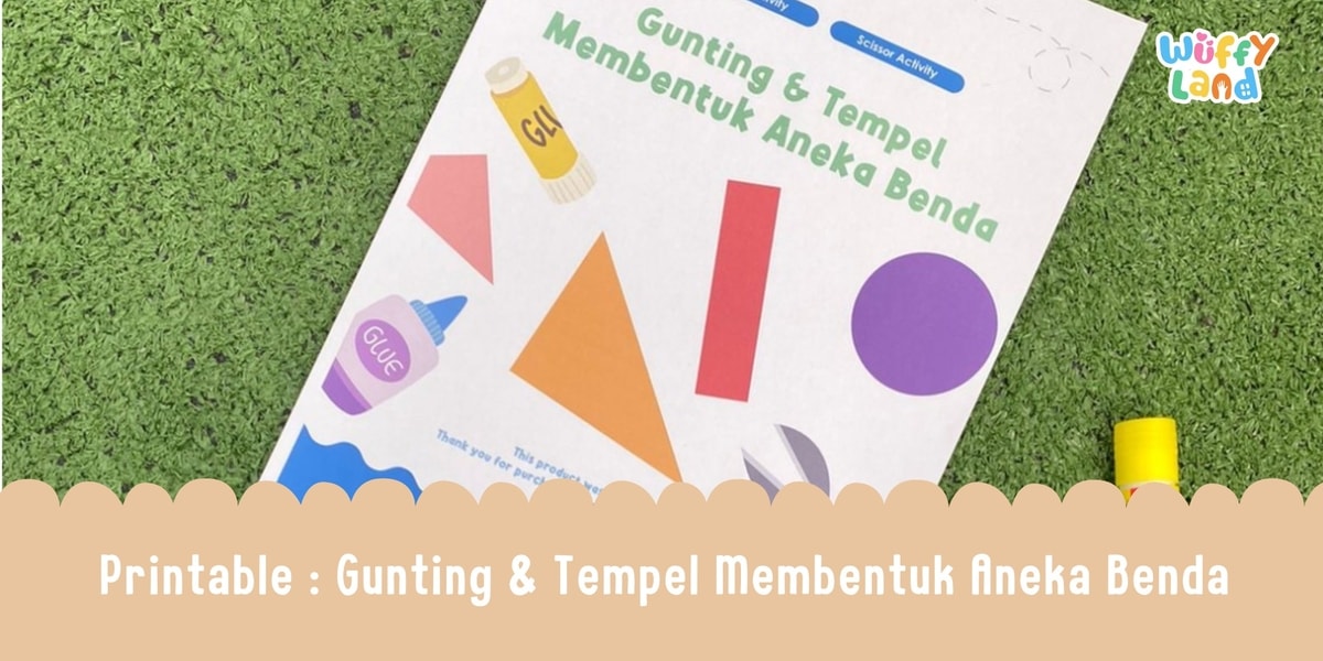 Printable Gunting & Tempel Membentuk Transportasi