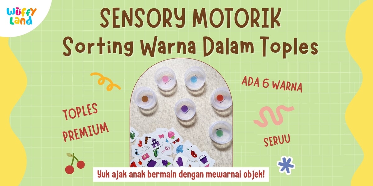 Sensory Motorik - Sorting Warna Dalam Toples