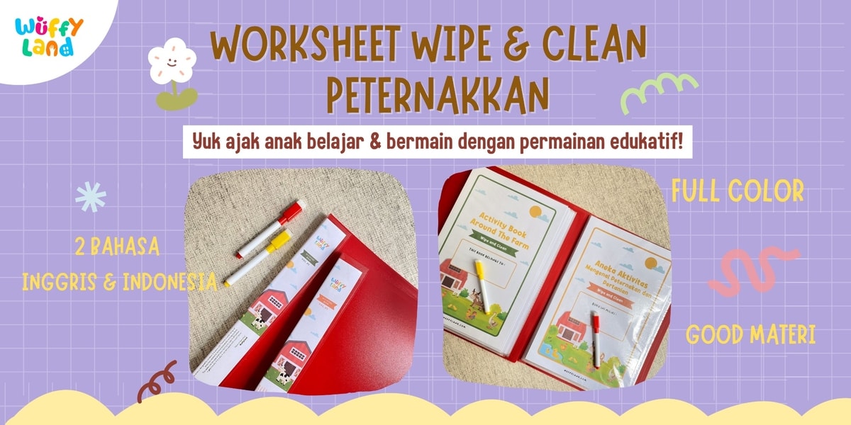 Wipe and Clean - Worksheet Peternakan