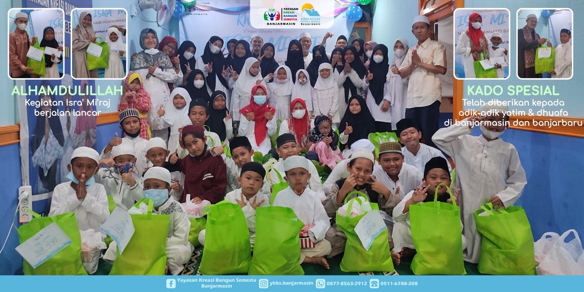 Sesi Foto Bersama Adik-Adik Yatim Dhuafa di Banjarmasin