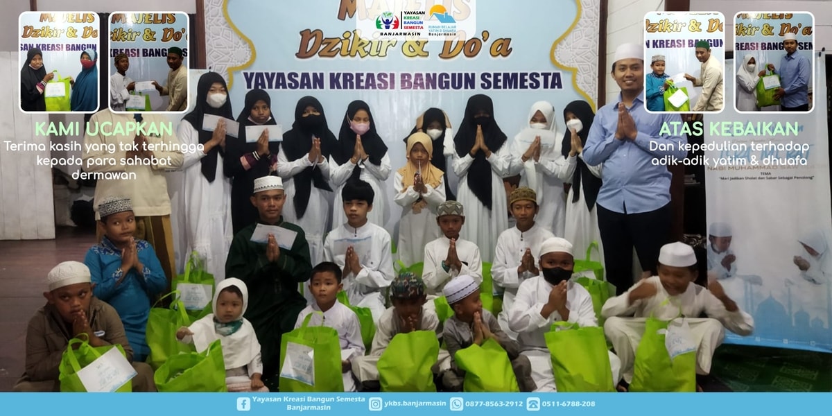 Sesi Foto Bersama Adik-Adik Yatim Dhuafa di Banjarbaru