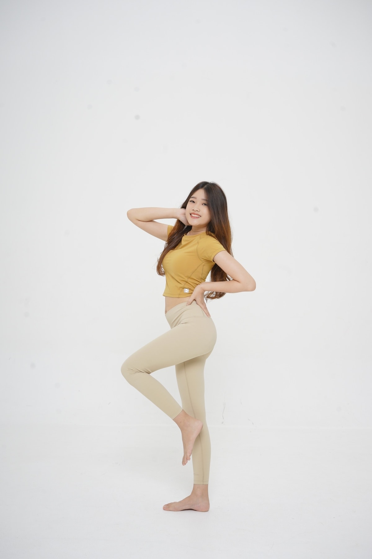 Atas - Murstard, Legging - Warm Beige