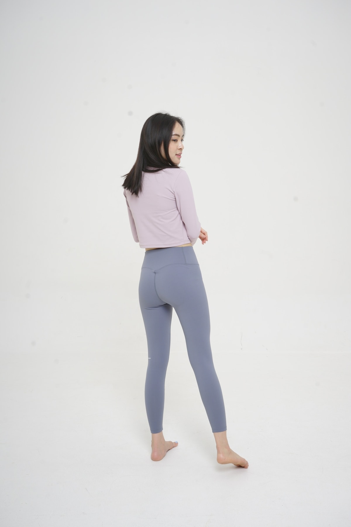 Atas - Pastel Pink, Legging - Grey