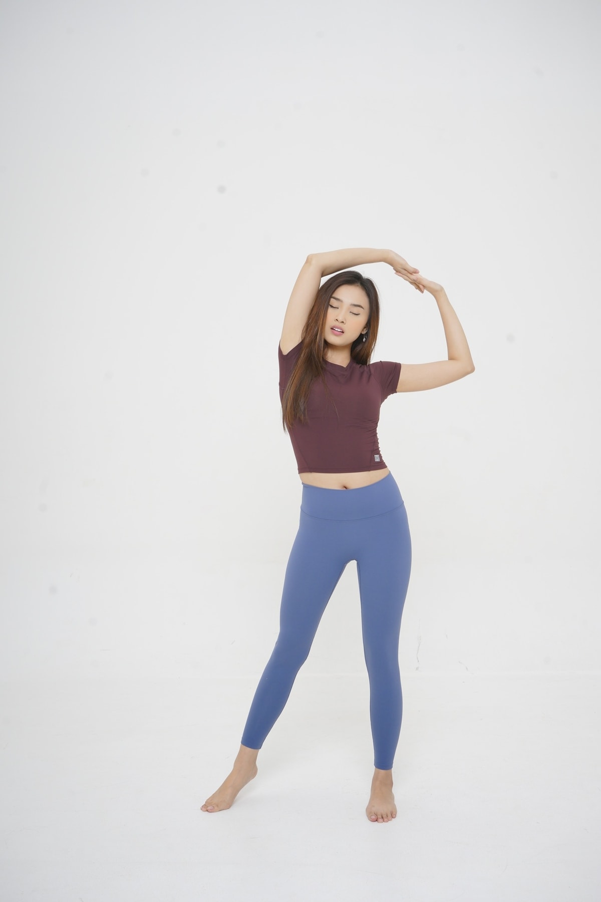 Atas - Chocolate Mousse, Legging - Indy Blue