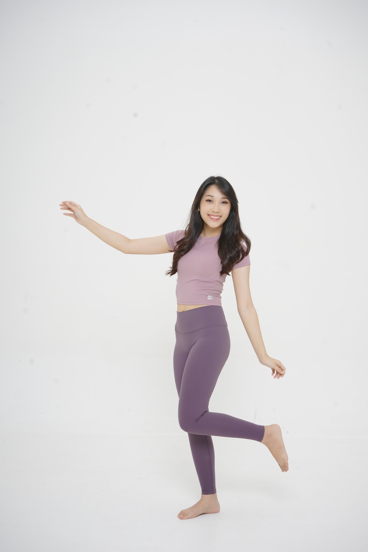 Atas - Pink, Legging - Lavender