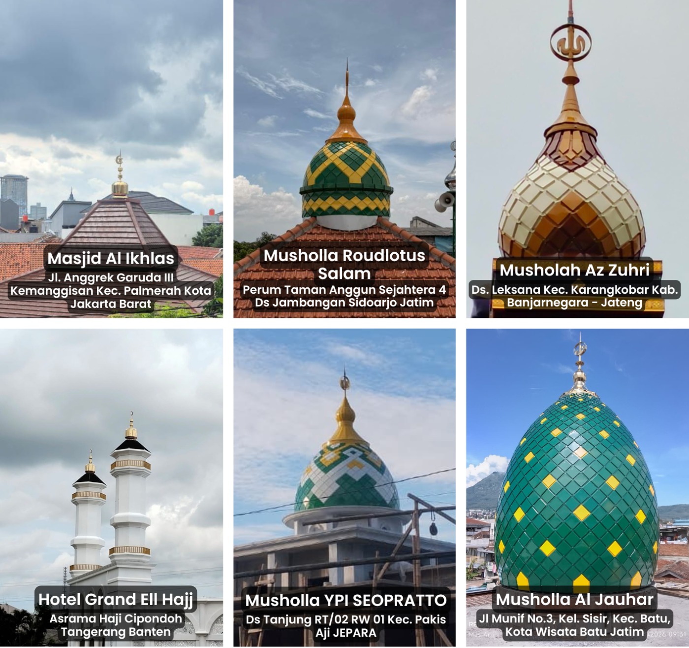 Proyek Fabrikasi Kubah Masjid 3