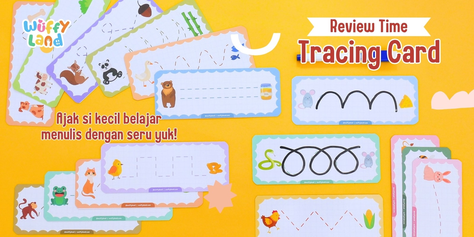 Tracing Card Asah Motorik Anak