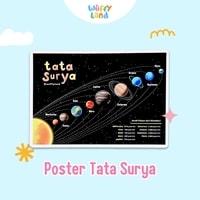 Mainan Anak Wuffyland Poster Edukasi Tata Surya Mengenal Planet