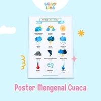 Mainan Anak Wuffyland Poster Edukasi Belajar Mengenal Cuaca