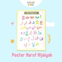 Mainan Anak Wuffyland Poster Edukasi Mengenal Huruf Hijaiyah