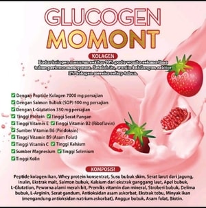 Glucogen Momont Collagen Mencerahkan Kulit