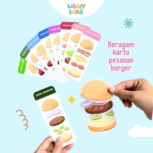 Mainan Anak Wuffyland Bermain Peran Berjualan Burger