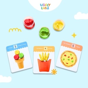 Mainan Anak Wuffyland Bermain Playmat Tema Food atau Makanan dengan Fundoh