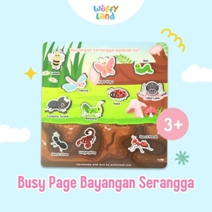 Mainan Anak Busy Page Wuffyland Mengenal Aneka Serangga