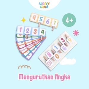 Mainan Anak Wuffyland Bermain dan Belajar Mengurutkan Angka