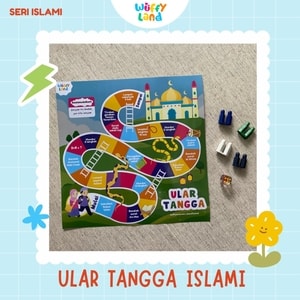 Mainan edukasi wuffyland ular tangga atau treasure hunt. Paket bermain atau games keluarga