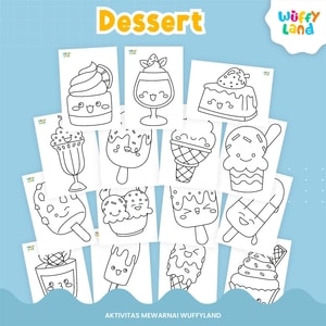 Worksheet wuffyland aktivitas mewarna dengan berbagai tema