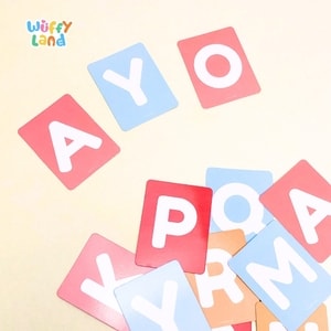 Mainan Anak Wuffyland Flashcard Belajar Huruf Besar