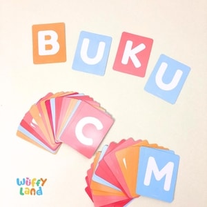 Mainan Anak Wuffyland Flashcard Belajar Huruf Besar