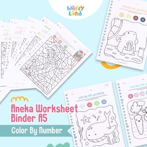 Worksheet Coloring Tema Color By Number Advance